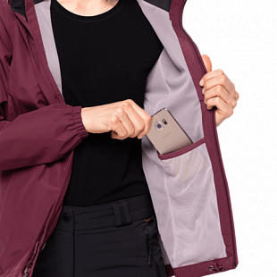 Куртка женская Jack Wolfskin Stormy Point Jacket W fall red