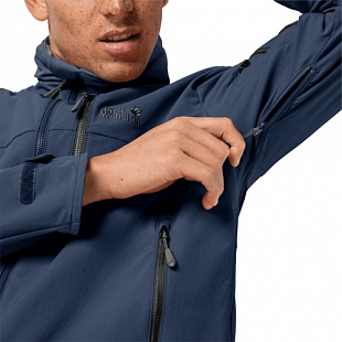 Куртка ветрозащитная мужская Jack Wolfskin Edward Peak Jkt M dark indigo