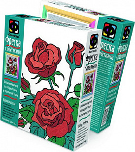 Творческий набор Fantazer 67763 Фреска с блестками «Розы» 407058