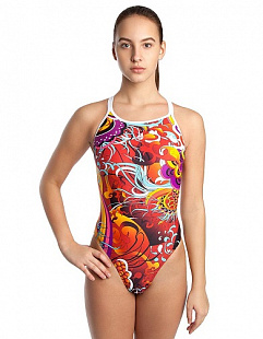 Купальник спортивный женский Mad Wave Molecular red