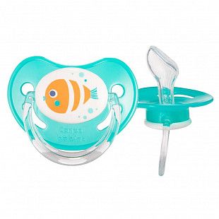 Пустышка анатомическая силиконовая Canpol babies Love&Sea 18+ мес. (22/508) turquoise