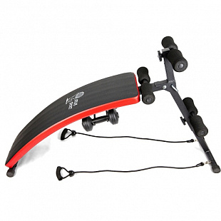 Скамья наклонная Atlas Sport АS-07 + гантели