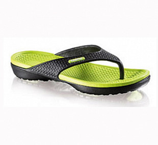 Шлепанцы пляжные женские Fashy 7635-00 black/lime