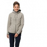 Джемпер женский Jack Wolfskin Modesto Hooded Jkt Women dusty grey