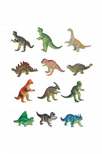 Набор животных Bondibon Ребятам о Зверятах Динозавры 12 шт ВВ1618