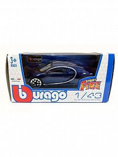 Машинка Bburago 1:43 Bugatti Chiron (18-30000/18-30348) blue