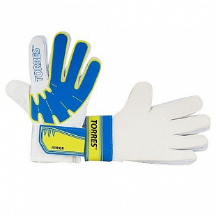 Перчатки вратарские Torres Jr white/blue/yellow