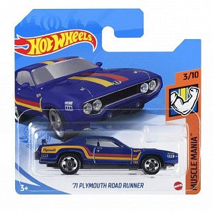 Машинка Hot Wheels Базовой коллекции 71 Plymouth Road Runner 209/250 (5785 GTB42)