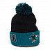 Шапка Atributika&Club NHL San Jose Sharks 59259 black/turquoise