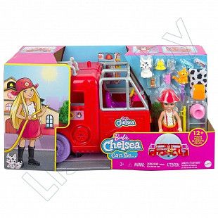 Игровой набор Barbie Челси и пожарная машина (HCK73)