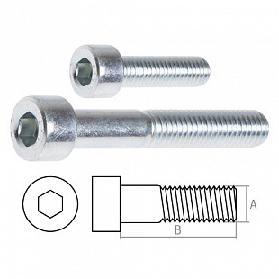 Винт Starfix М8х25 мм с внутренний шестигранник цинк, DIN 912 250шт SMC3-33729-250