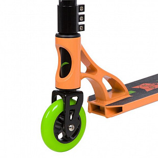 Самокат Novatrack Wolf Black/Orange 100A.WOLF.OR8