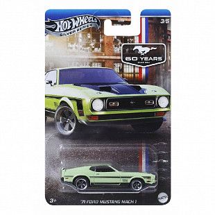 Машинка Hot Wheels Silver Series '71 Ford Mustang Mach 1 (GRT01 JBY52)
