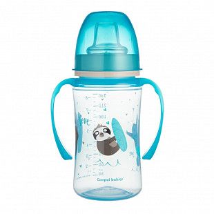 Поильник Canpol babies Easy Start EXOTIC ANIMALS с силиконовым носиком  6м+ 240 мл (35/208_blu) blue