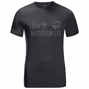 Футболка мужская Jack Wolfskin Brand Logo T M phantom