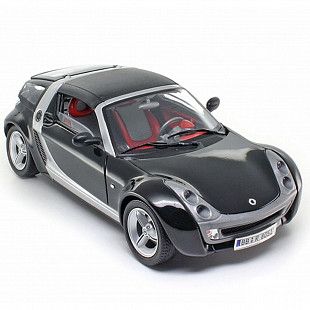 Коллекционная машина Bburago 1:24 Smart Roadster Cup (18-22065) black