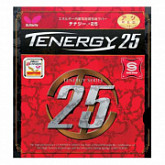 На картинке изображен Накладка для ракеток Butterfly Tenergy 25 black Накладка для ракеток Butterfly Tenergy 25 black