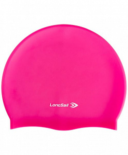 Шапочка для плавания LongSail силикон pink