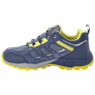 Водонепроницаемые кроссовки женские Jack Wolfskin Vojo Hike Xt Texapore Low W blue / lemon