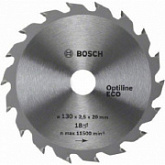 Диск пильный Bosch 130х20/16 мм 36 зубов OPTILINE ECO WOOD 2613010529