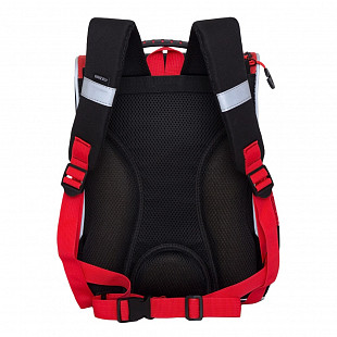 Рюкзак школьный GRIZZLY RAm-085-6 /2 black/red