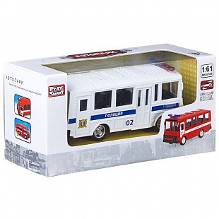Машина Play Smart Автопарк Автобус Полиция 6523-F