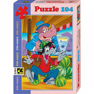Пазлы Step Puzzle 104 "Ну, погоди! " 82011