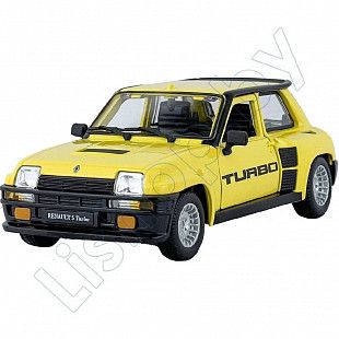 Машинка Bburago Renault 5 Turbo (18-21088) yellow