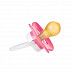 Пустышка Canpol babies Bunny&Company Латексная Круглая 0-6 мес. (23/277_pin) pink
