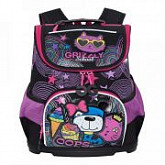 Рюкзак школьный GRIZZLY RAv-088-4 /1 black/honeysuckle