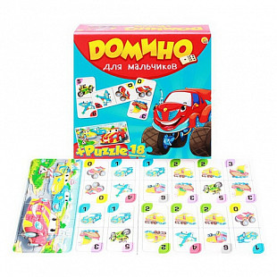 Домино-пазлы Рыжий Кот Для мальчиков ИН-6756