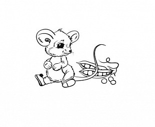 Доска для выжигания Десятое королевство Белочка и мышка 01773 