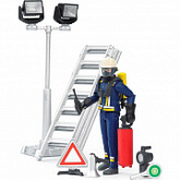 Фигурка пожарного Bruder 107 мм с аксессуарами (62700)