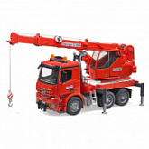 Игрушка Bruder Автокран MB Arocs с модулем со световыми и звуковыми эффектами, красный 03-670