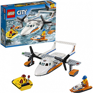Игровой набор LEGO Сити спасательный самолет береговой охраны 60164