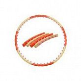 Хула-хуп WH-005 orange/beige