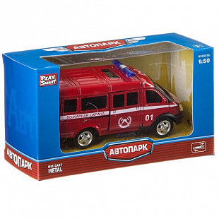 Инерционная машина Play Smart микроавтобус Пожарная охрана 6404Е