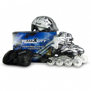 Роликовые коньки Maxcity Volt Combo Black