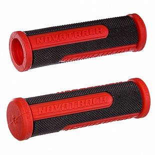 Грипсы Novatrack 110 мм black/red РТ485 Х76788