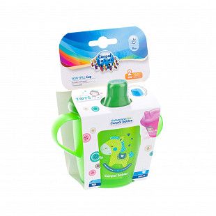 Поильник Canpol babies Non-spill TOYS с ручками 9м+ 250 мл (31/200_gre) green