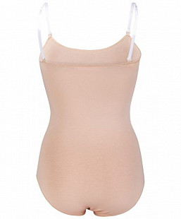 Купальник-невидимка гимнастический Amely на бретелях AA-7763 beige