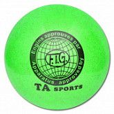 Мяч для художественной гимнастики с глитером 15 см green