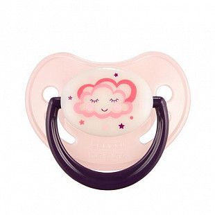 Пустышка Canpol babies Night Dreams Силиконовая Ортодонтическая 0-6 мес. (22/500) pink