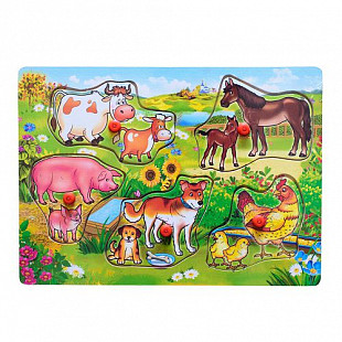 Игрушка развивающая Chuang Heng Toys Животные деревянная 277A-2736