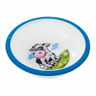 Тарелка Canpol babies Пластиковая 270 мл Коровка 4/416 Blue