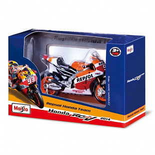 Масштабная модель мотоцикла Maisto 1:18 Honda Repsol 2014 (31587) yellow/orange/white