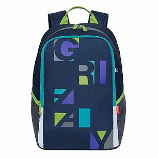 Рюкзак школьный GRIZZLY RB-051-3 /3 dark blue