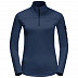 Рубашка с длинными рукавами женская Jack Wolfskin Performance Halfzip W dark indigo