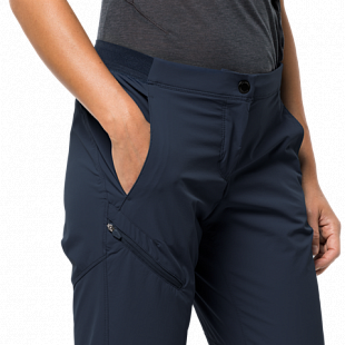 Брюки женские Jack Wolfskin Hilltop Trail Pants W midnight blue