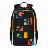 Рюкзак школьный GRIZZLY RB-051-3 /1 black/red